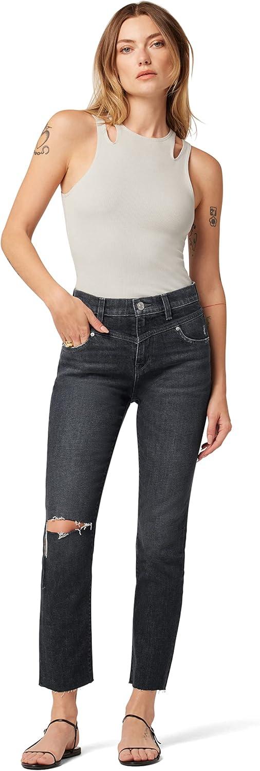 image:imageHudson Jeans Womens Holly High Rise Straight Leg JeanWashed Black