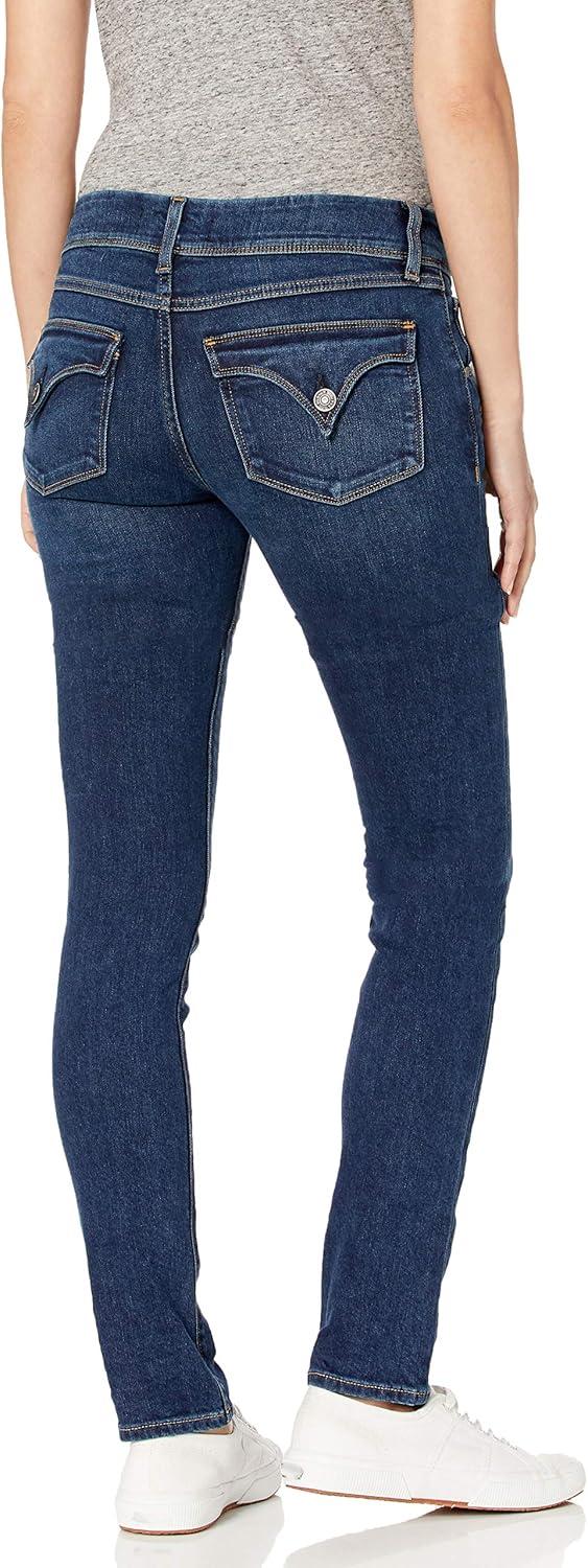image:imageHudson Womens Collin Mid Rise Skinny Jean with Back Flap PocketsObscurity 34 Inseam