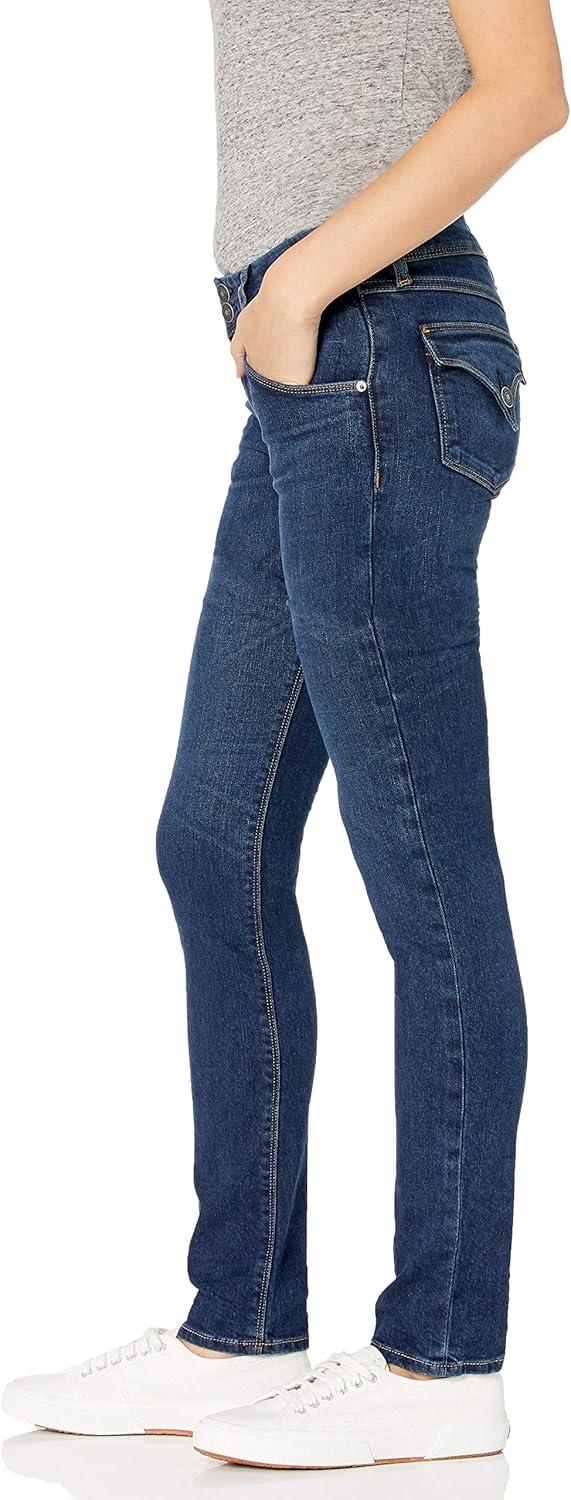 image:imageHudson Womens Collin Mid Rise Skinny Jean with Back Flap PocketsObscurity 34 Inseam