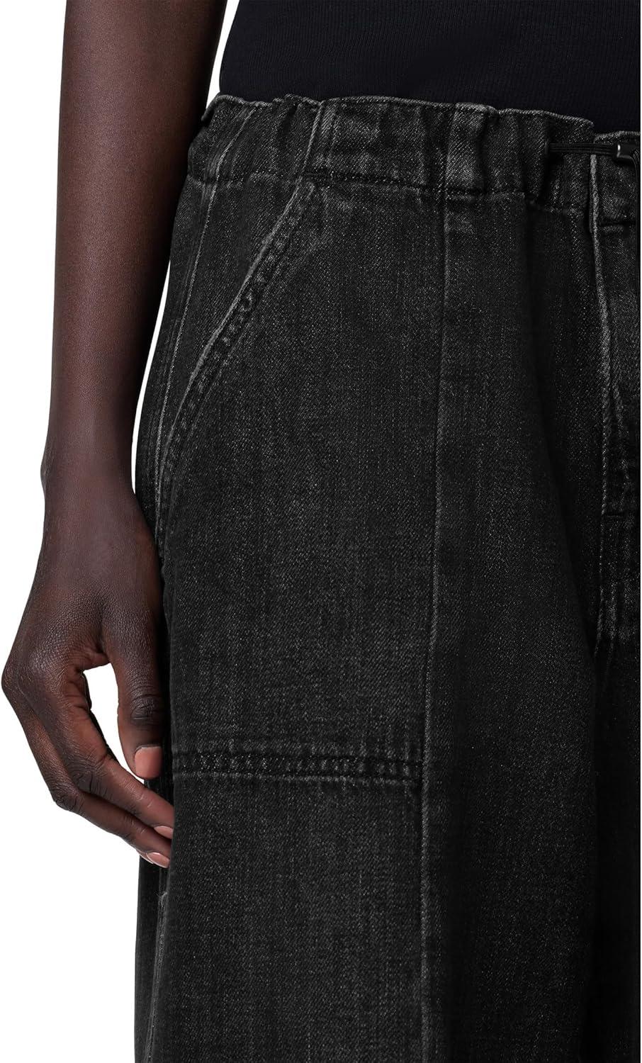 image:imageHudson Womens Drawstring Parachute PantFaded Black