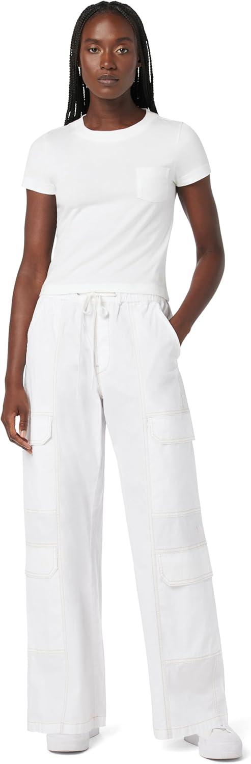image:imageHudson Womens Drawstring Parachute PantWhite