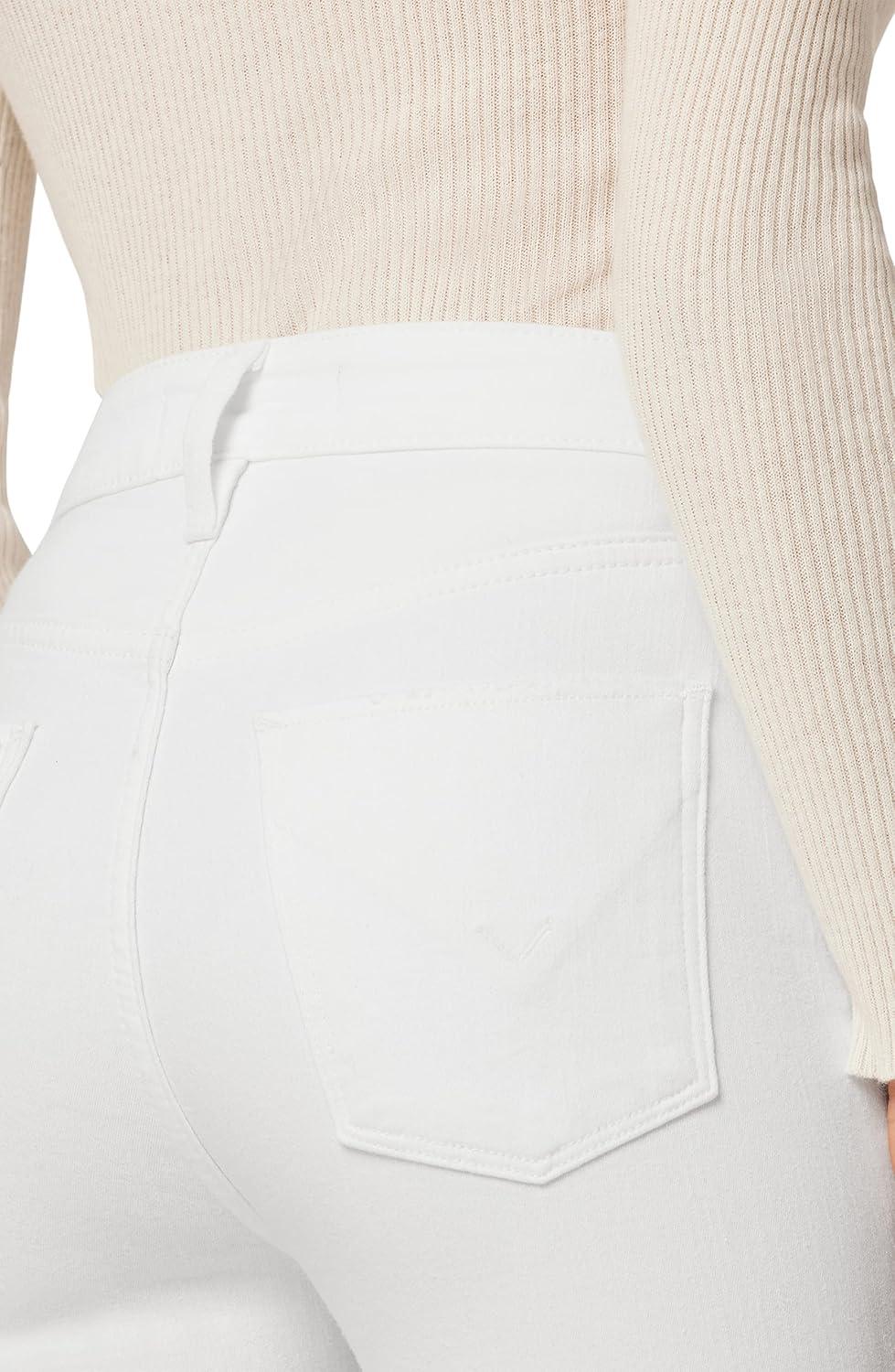 image:imageHudson Womens Holly HighRise Petite Flare JeanWhite