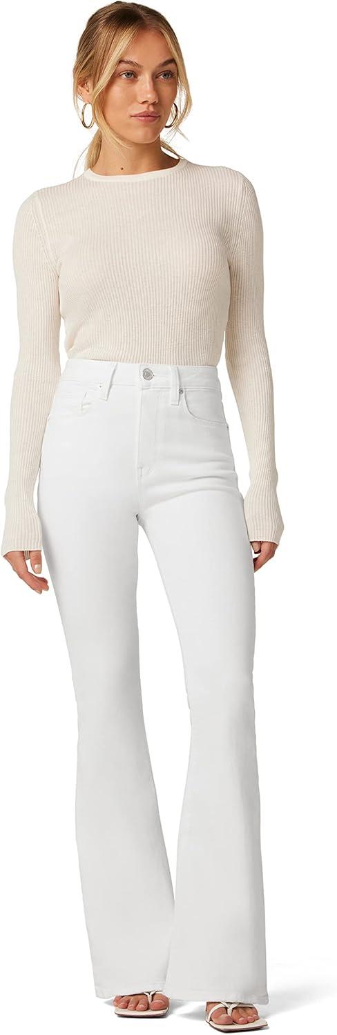 image:imageHudson Womens Holly HighRise Petite Flare JeanWhite