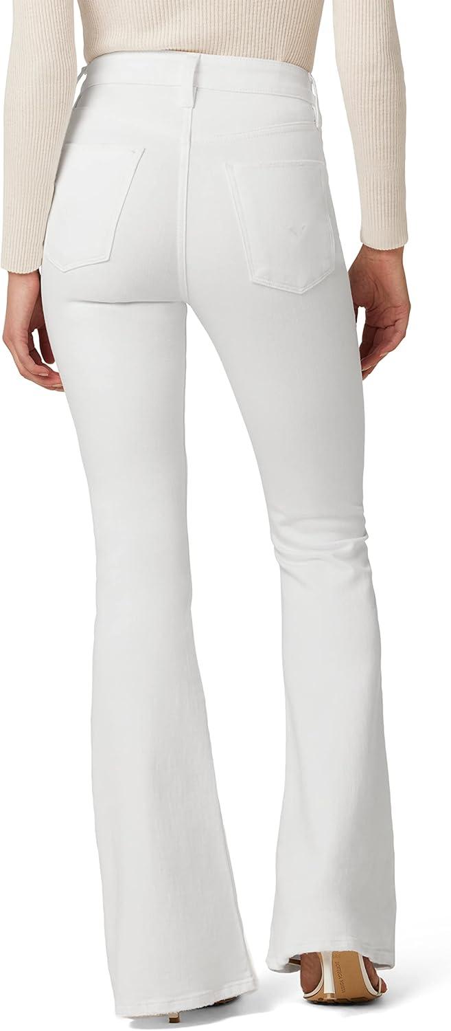 image:imageHudson Womens Holly HighRise Petite Flare JeanWhite