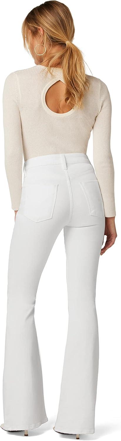 image:imageHudson Womens Holly HighRise Petite Flare JeanWhite