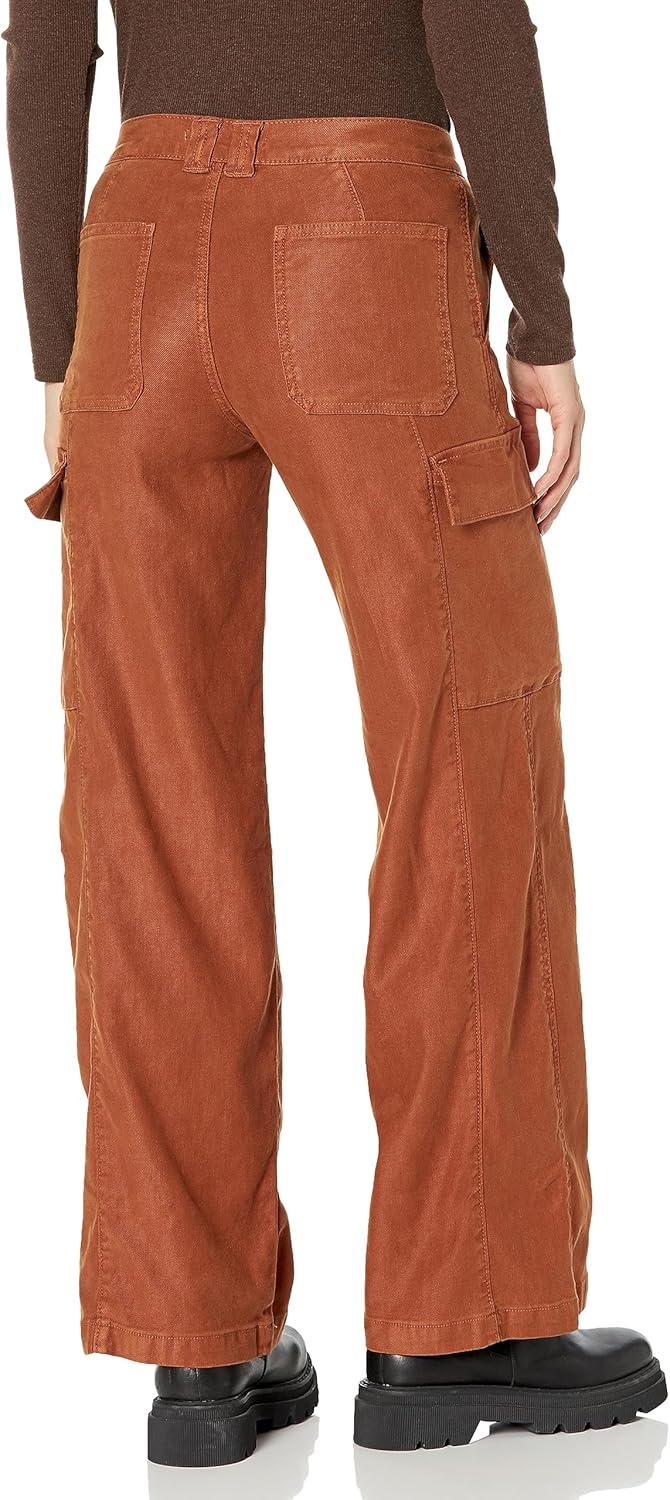 image:imageHudson Womens MidRise Utility Wide Leg CargoCaramel Cafe