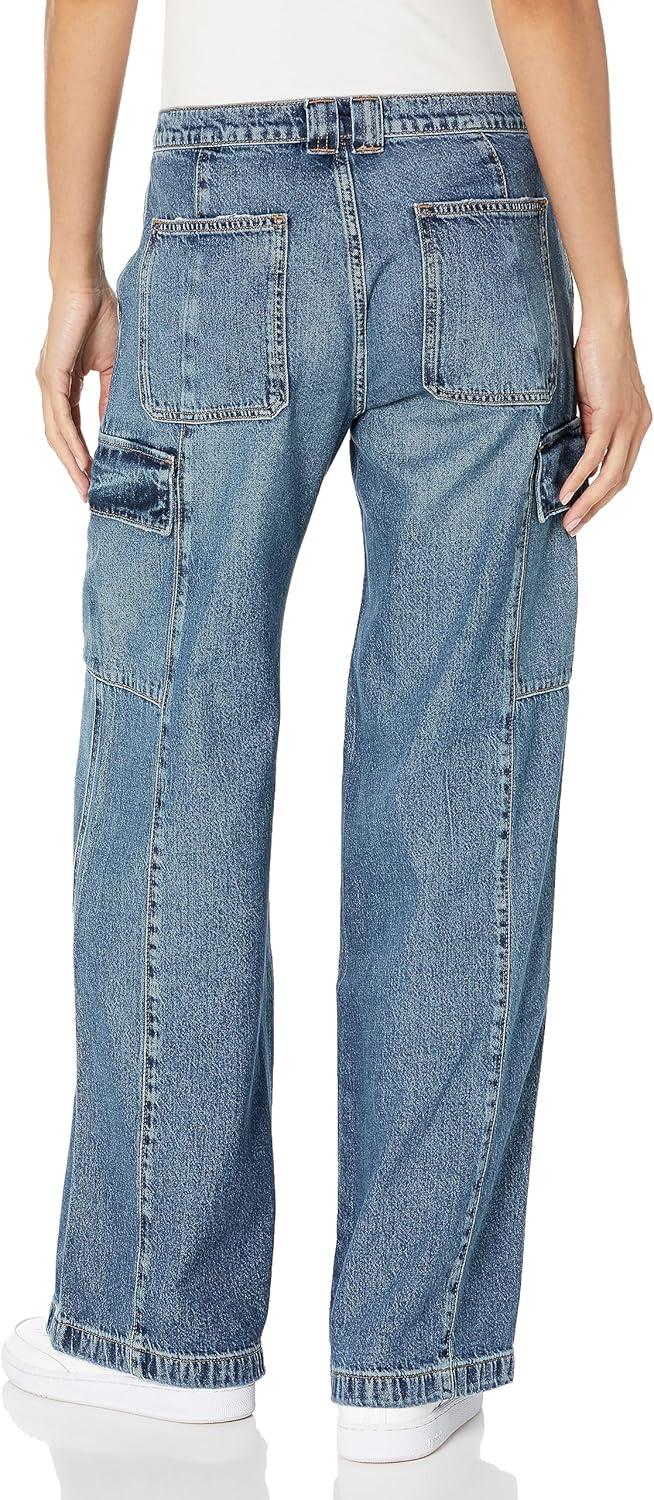 image:imageHudson Womens MidRise Utility Wide Leg CargoDeep Blue