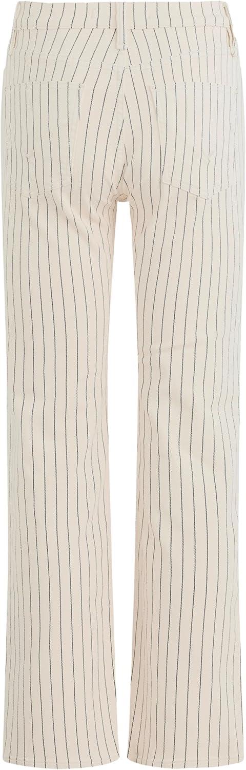 image:imageHudson Womens Remi HighRise Straight Leg JeanEcru Stripe