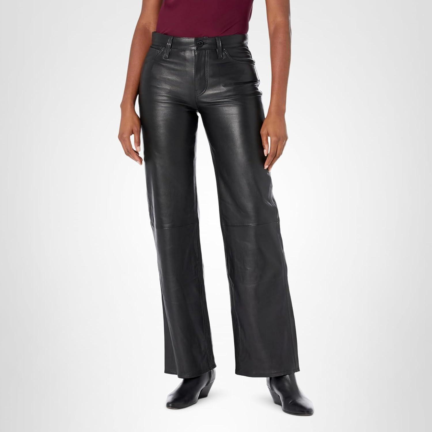 image:imageHudson Womens Rosie High Rise Wide Leg JeanBlack
