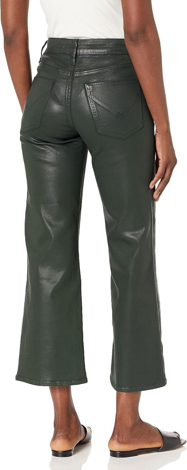 image:imageHudson Womens Rosie High Rise Wide Leg JeanCoated Scarab
