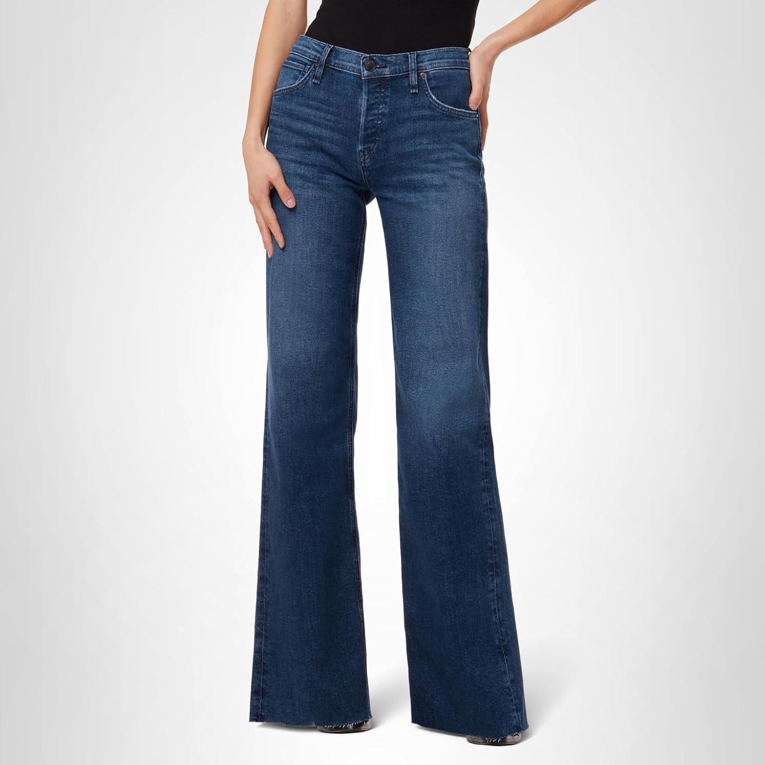 image:imageHudson Womens Rosie High Rise Wide Leg JeanDover