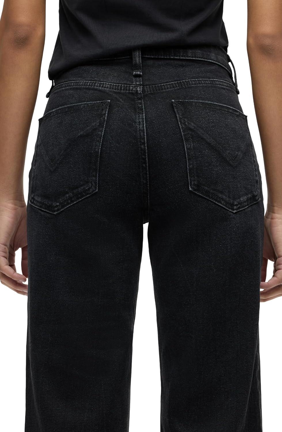image:imageHudson Womens Rosie High Rise Wide Leg JeanFabulous Black