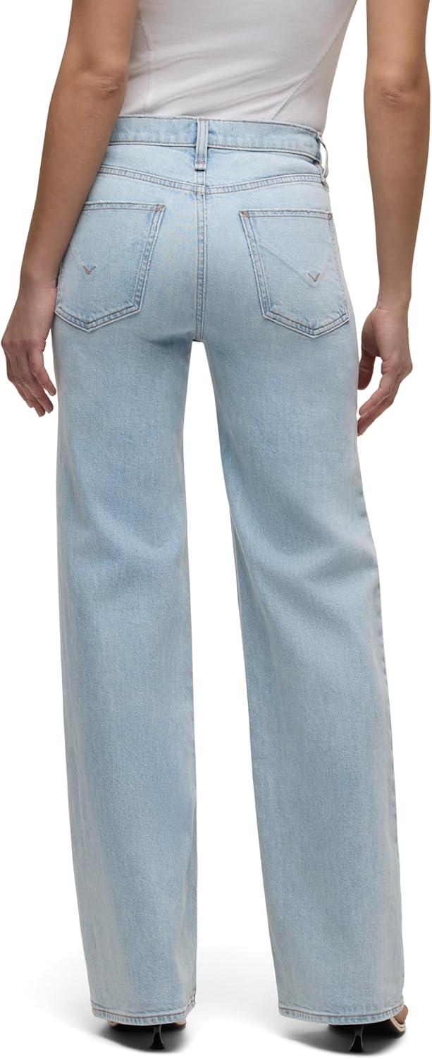 image:imageHudson Womens Rosie High Rise Wide Leg JeanRearview