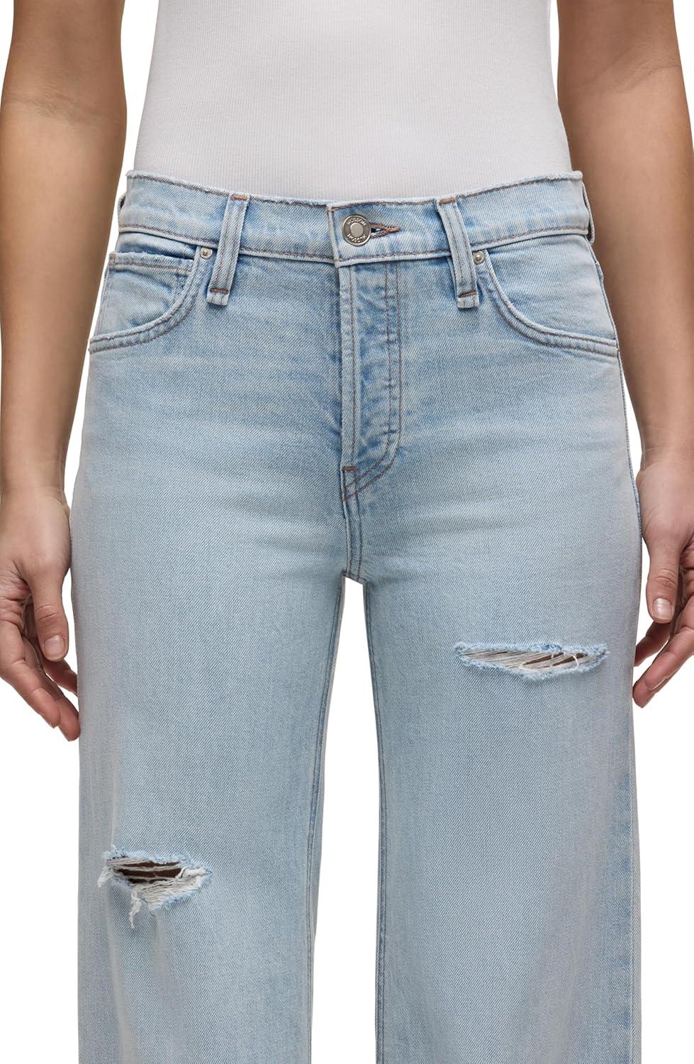 image:imageHudson Womens Rosie High Rise Wide Leg JeanRearview