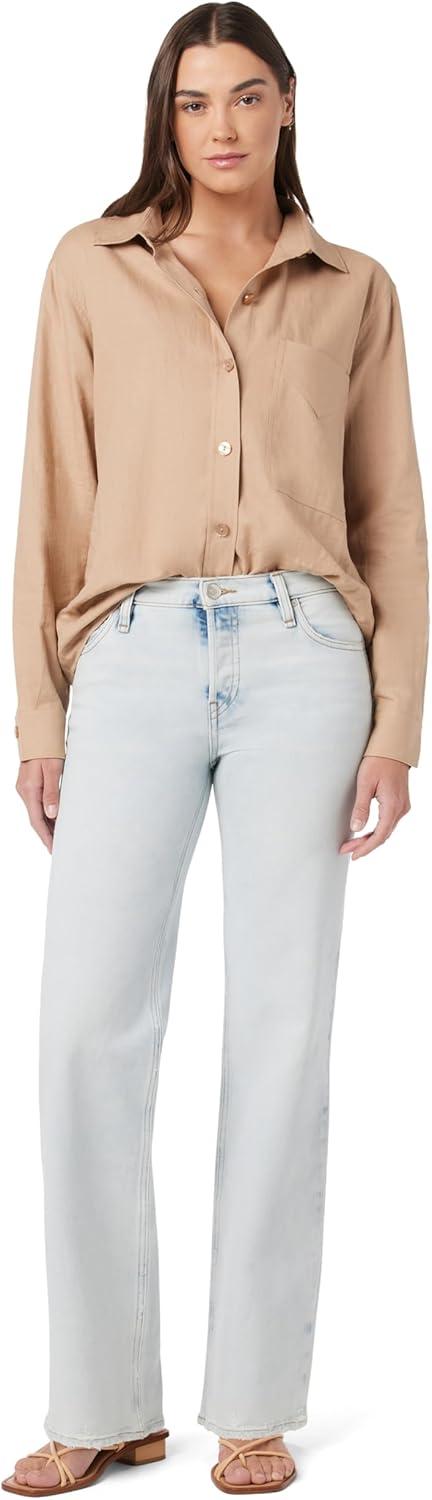 image:imageHudson Womens Rosie High Rise Wide Leg JeanSocal