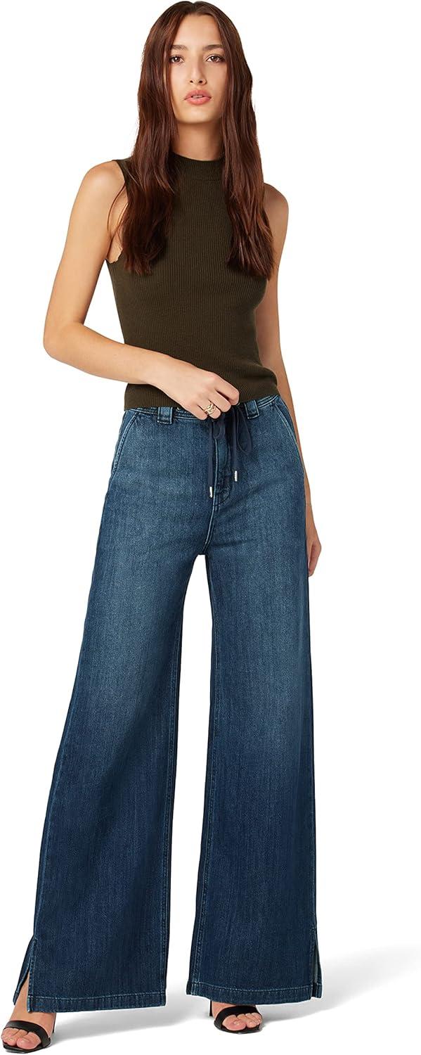 image:imageHudson Womens Wide Leg Drawstring Trouser PantCasual PantsBlue Inferno