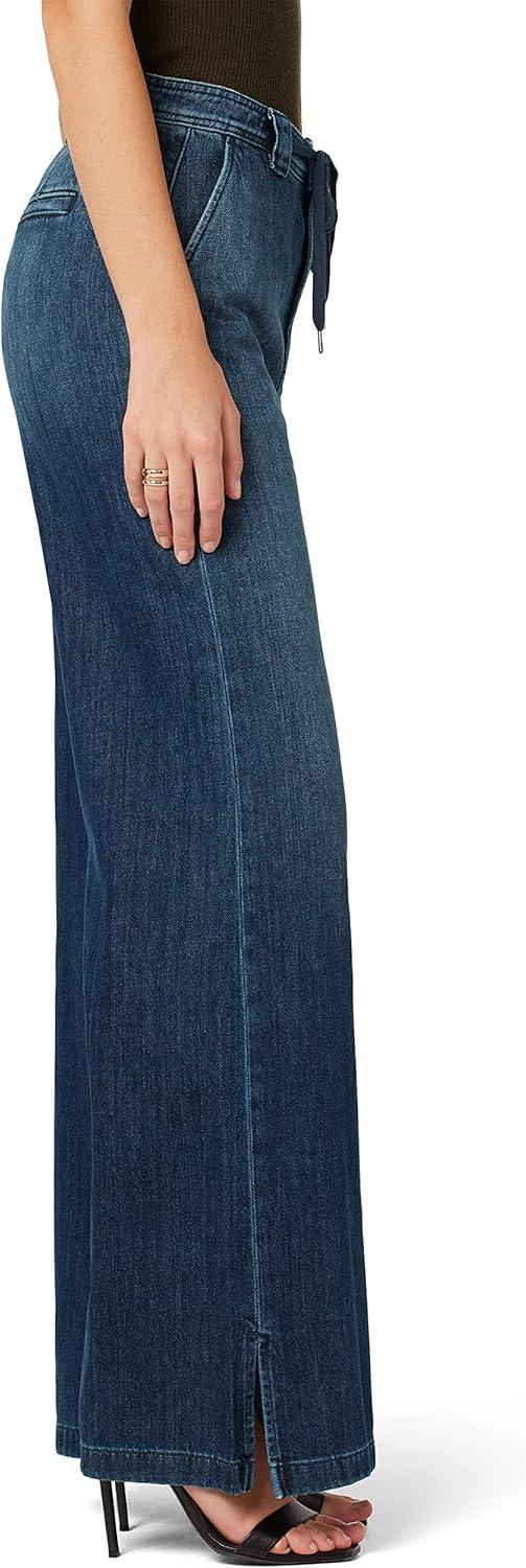 image:imageHudson Womens Wide Leg Drawstring Trouser PantCasual PantsBlue Inferno