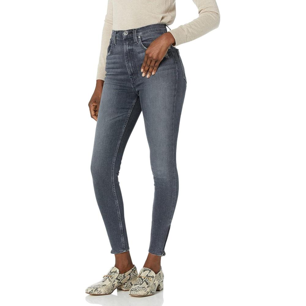 image:imageHUDSON Womens Centerfold Extreme HighRise Super Skinny Ankle JeanNoche