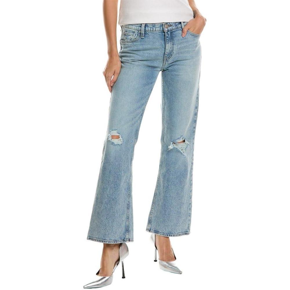 image:imageHUDSON Womens Farrah MidRise Barefoot BootcutIce Blue Dest