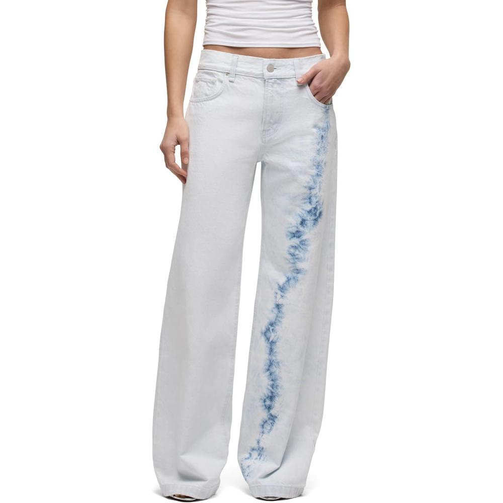 image:imageHUDSON Womens Rylee Low Rise Loose PantBleached Cloud