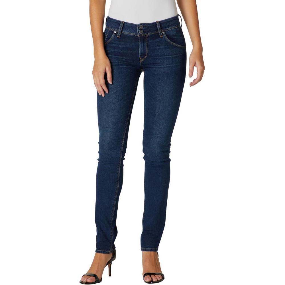 image:imageHudson Womens Collin Mid Rise Skinny Jean with Back Flap PocketsObscurity
