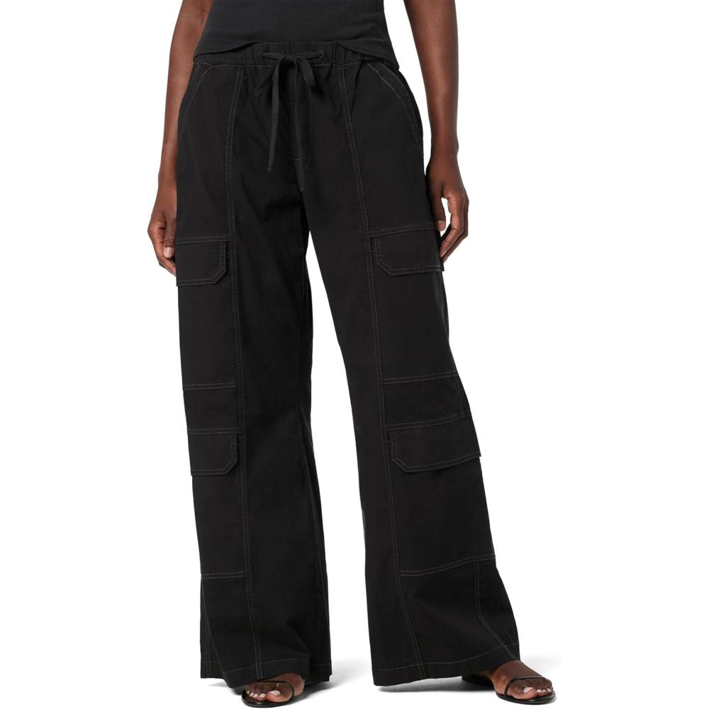 image:imageHudson Womens Drawstring Parachute PantBlack