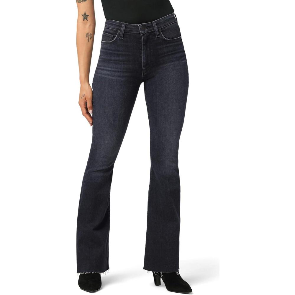 image:imageHudson Womens Holly HighRise Petite Flare JeanMysterious