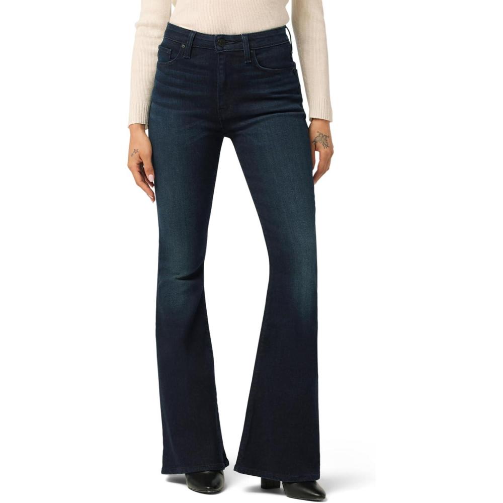image:imageHudson Womens Holly HighRise Petite Flare JeanTourmaline