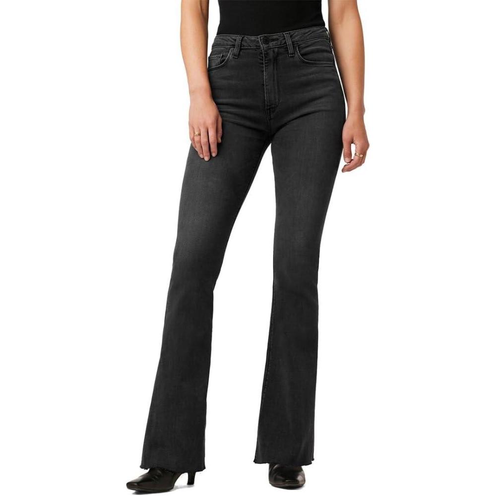 image:imageHudson Womens Holly HighRise Petite Flare JeanWashed Black
