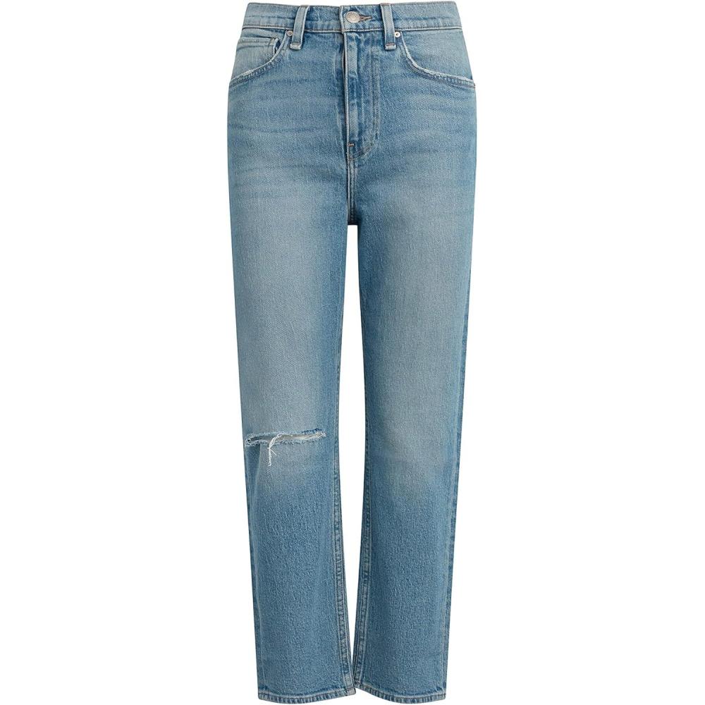 image:imageHudson Womens Jade High Rise Straight Loose Fit Crop JeanParadise