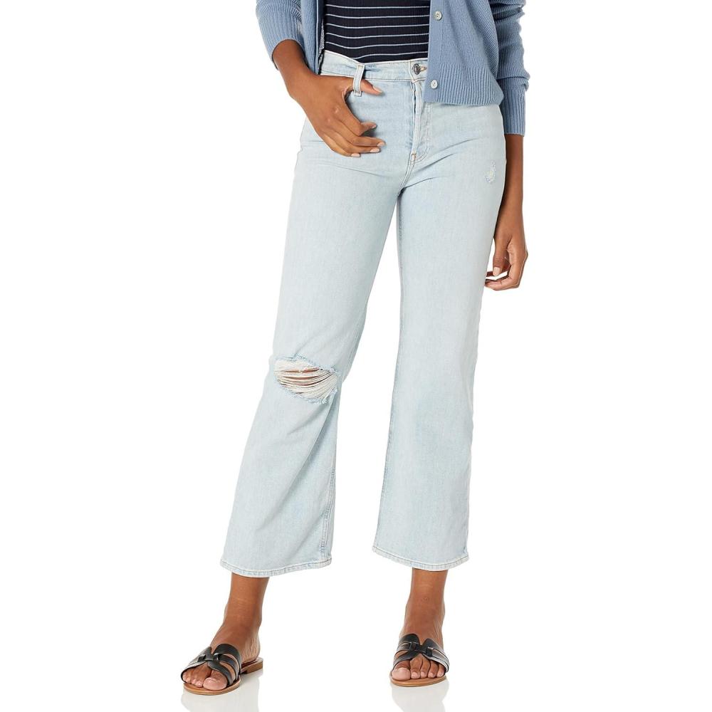 image:imageHudson Womens Rosie High Rise Wide Leg JeanMemory