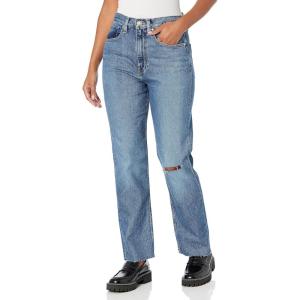 HUDSON Women’s Jade High-Rise Straight Loose Fit Jean(Apollo Destructed)