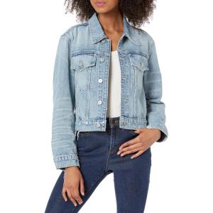 HUDSON womens Cropped Trucker Jacket(Icey Vintage)