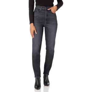 Hudson Womens Harlow Ultra High Rise Ankle Cigarette Jean(Eco Black)