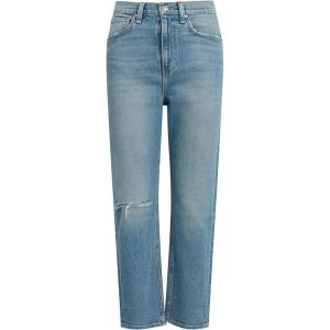 Hudson Womens Jade High Rise Straight, Loose Fit Crop Jean(Paradise)