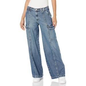 Hudson Womens Mid-Rise Utility Wide Leg Cargo(Deep Blue)
