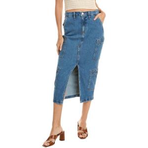 Hudson Womens Reconstucted Midi Skirt(Golden Hour)