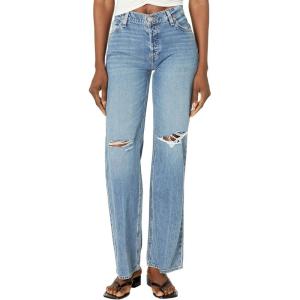 Hudson Womens Rosie High Rise Wide Leg Jean(Golden Destructed)