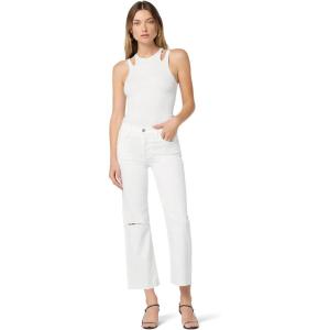 Hudson Womens Rosie High Rise Wide Leg Jean(White)