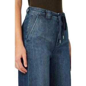 Hudson Womens Wide Leg Drawstring Trouser PantCasual Pants(Blue Inferno)