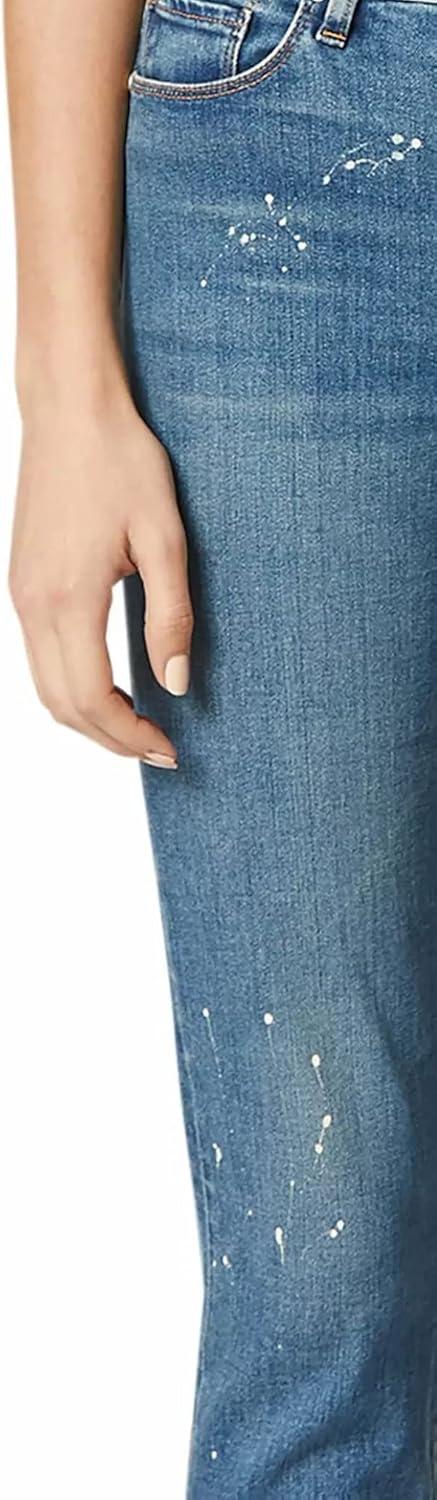 image:imageHUDSON Jeans Womens Barbara High Rise Cropped Straight Leg JeanBalance