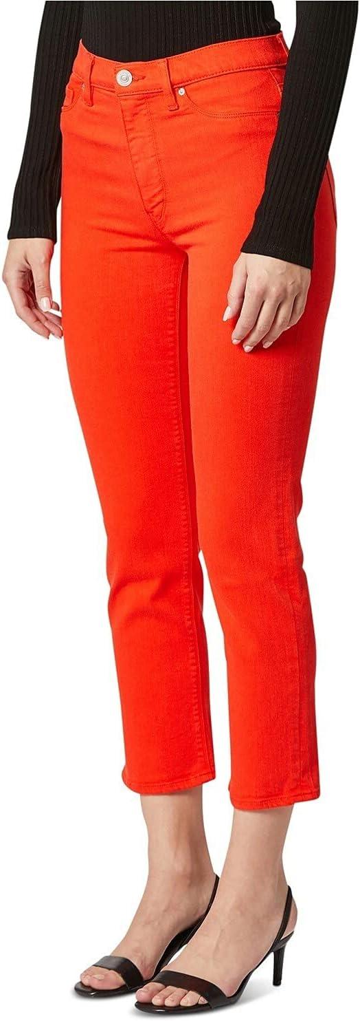 image:imageHUDSON Jeans Womens Barbara High Rise Cropped Straight Leg JeanJasper