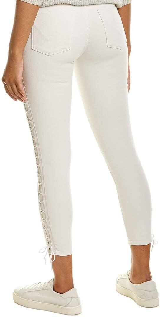 image:imageHUDSON Womens Barbara High Rise Skinny Fit Crop JeanWorn Out Bone
