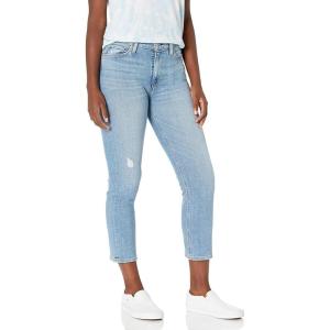 HUDSON Jeans Women’s Barbara High Rise, Cropped, Straight Leg Jean(Lights on)