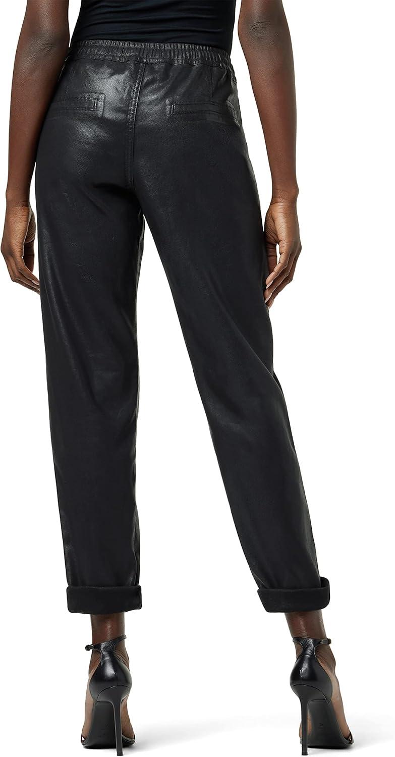 image:imageHUDSON Womens Lounge Track PantCoated Black Beaut