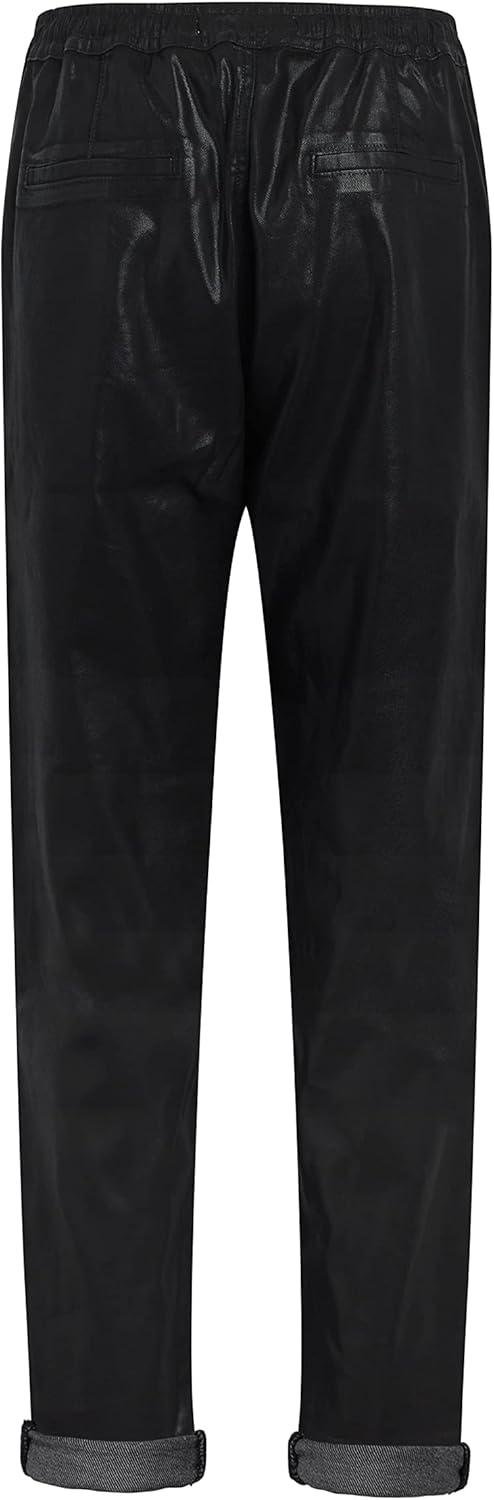 image:imageHUDSON Womens Lounge Track PantCoated Black Beaut