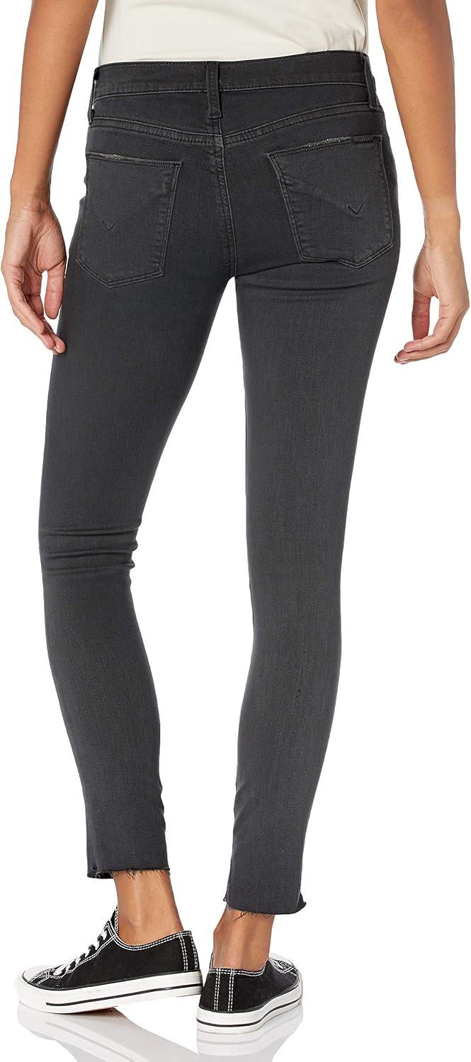 image:imageHudson Jeans Womens Nico Midrise Ankle Super Skinny 5Pocket JeanBlackened Charcoal