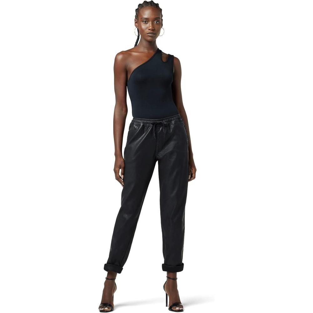 image:imageHUDSON Womens Lounge Track PantCoated Black Beaut