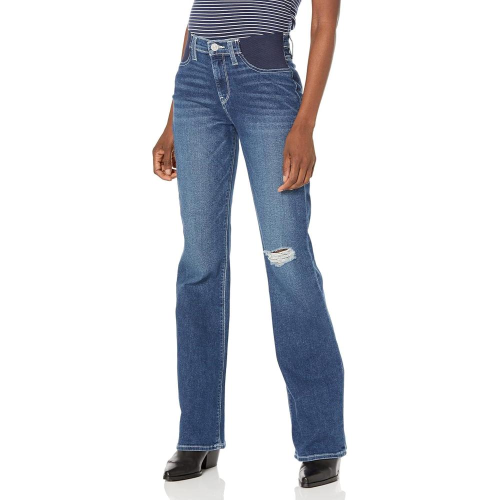 image:imageHUDSON Womens Nico MidRise Maternity Bootcut JeanSpades