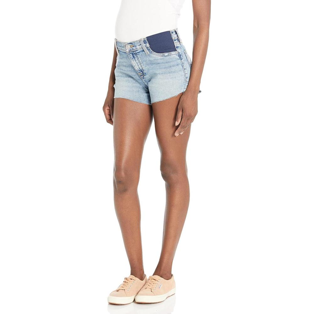 image:imageHudson Womens Gemma Maternity Cut Off Jean ShortPearls